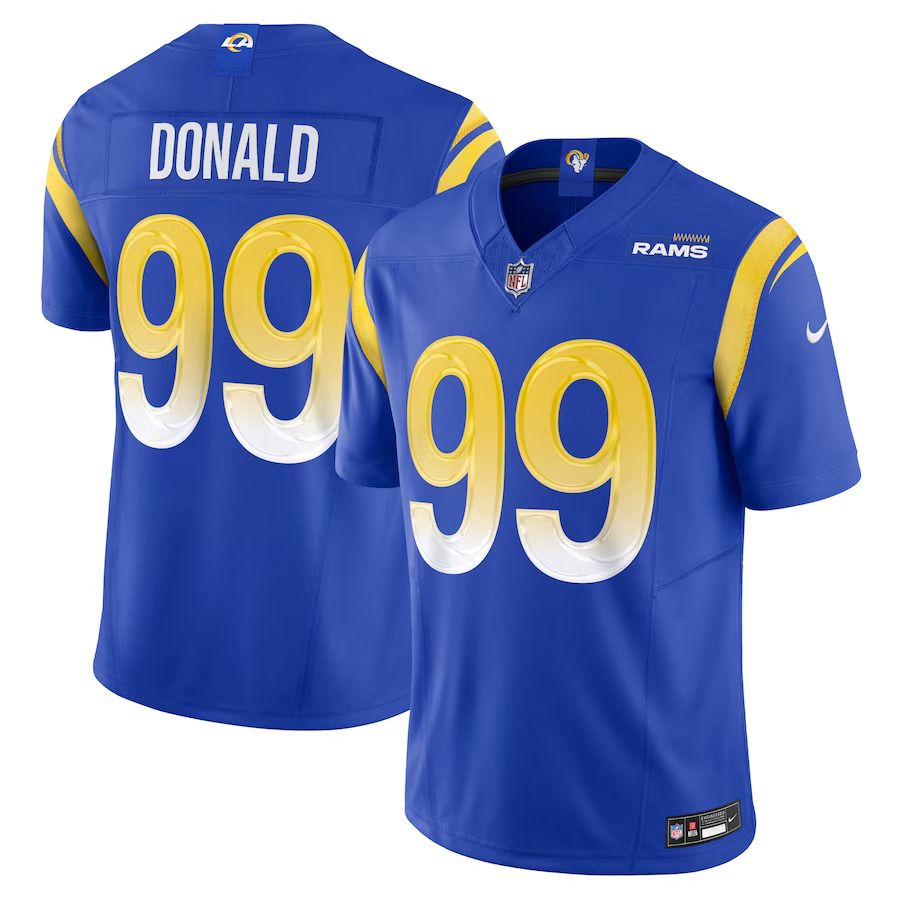 Men Los Angeles Rams #99 Aaron Donald Nike Royal Vapor F.U.S.E. Limited NFL Jersey